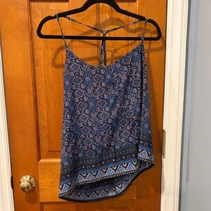 Hollister Navy  Patterned Top